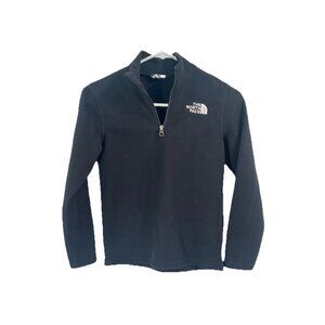 The North Face Black Pullover Fleece Jacket Sz Kids M 10